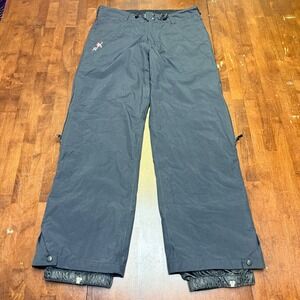 Roxy Snow Pants Women 34x30 Dark Navy  X-Series Ski Snowboard Insulated Toggles